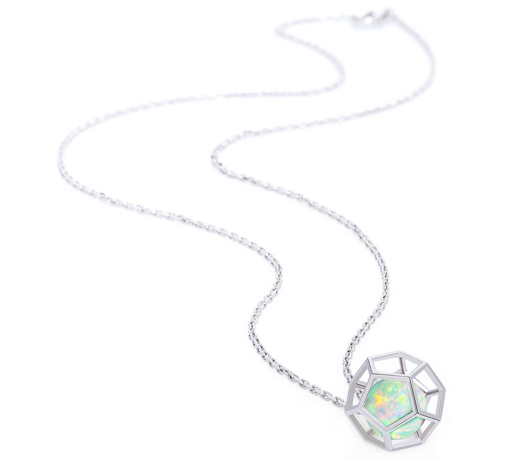 Ornella Iannuzzi Rock It! cage pendant in white gold