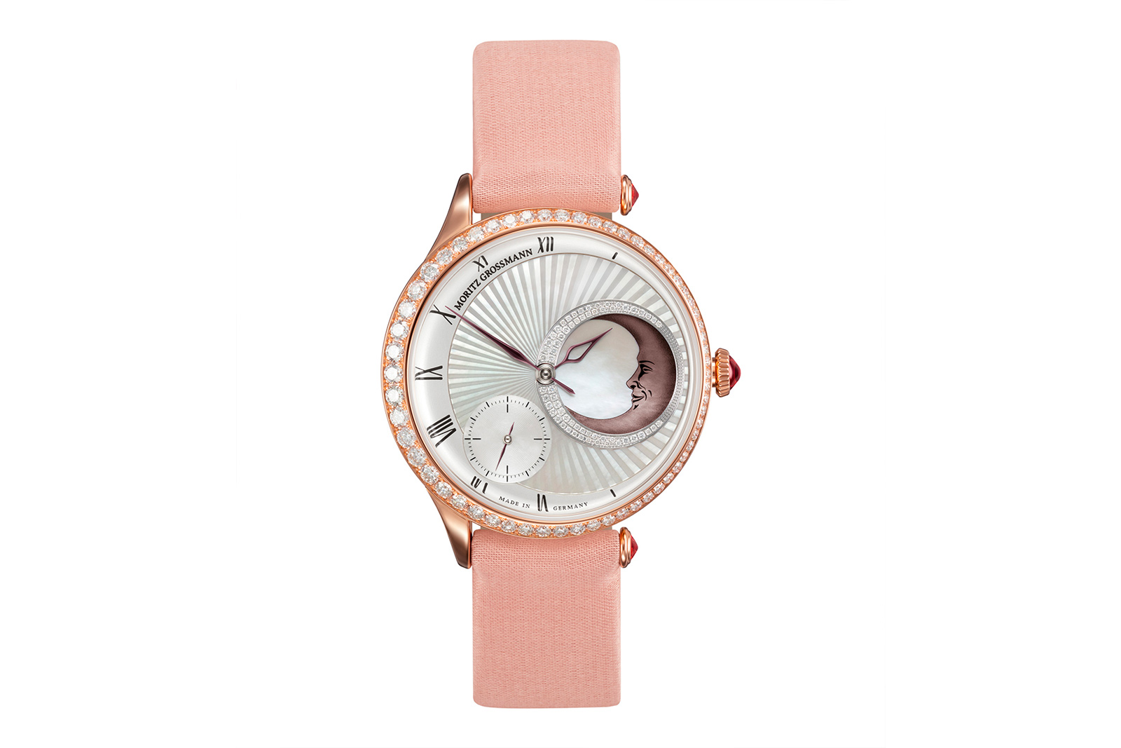 Moritz Grossmann Sleeping Beauty watch with pink diamonds