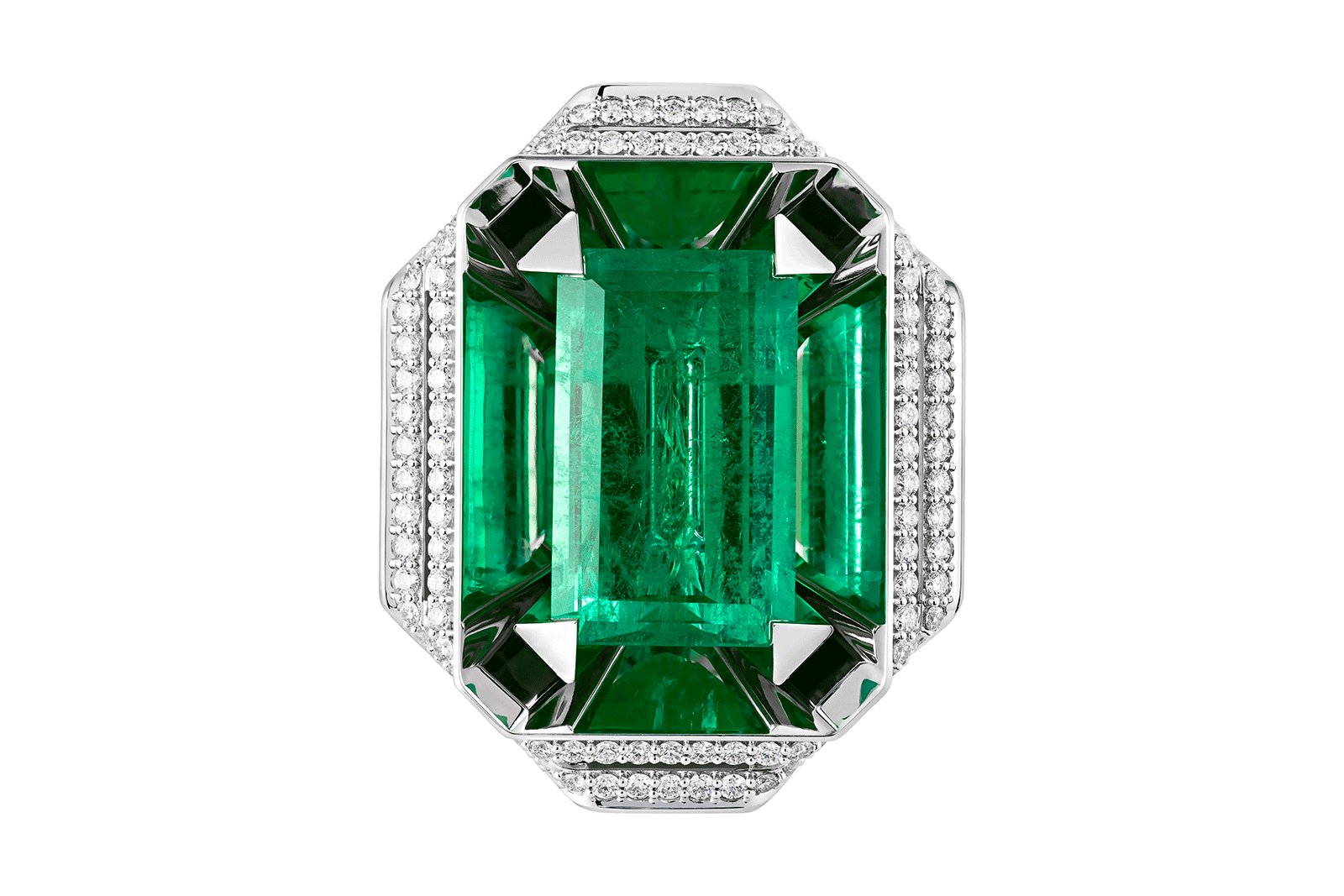  Ringo Jewellery emerald ring from Ego collection