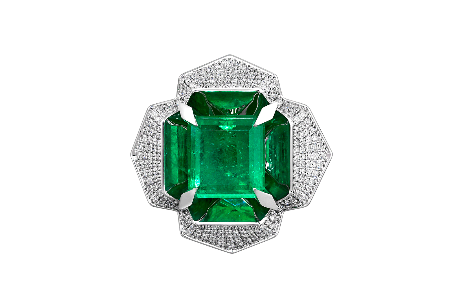  Ringo Jewellery emerald ring from Ego collection