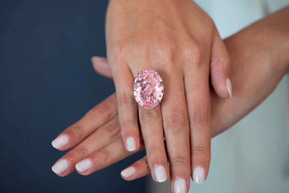 «CTF Pink» - 59.60-carat oval mixed-cut diamond