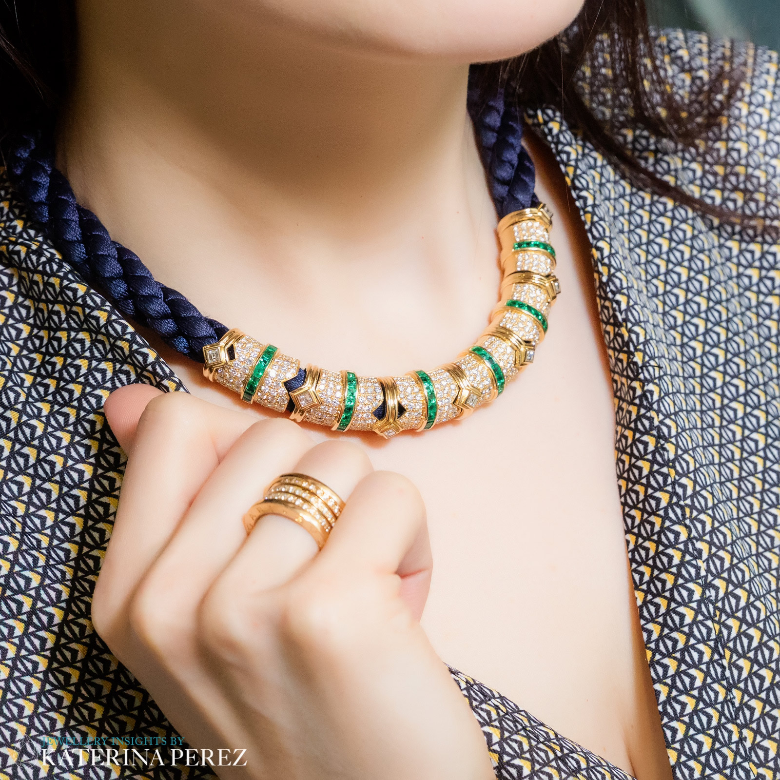  Bulgari necklace in yellow gold available at Rich Diamonds. Photo by Simon Martner