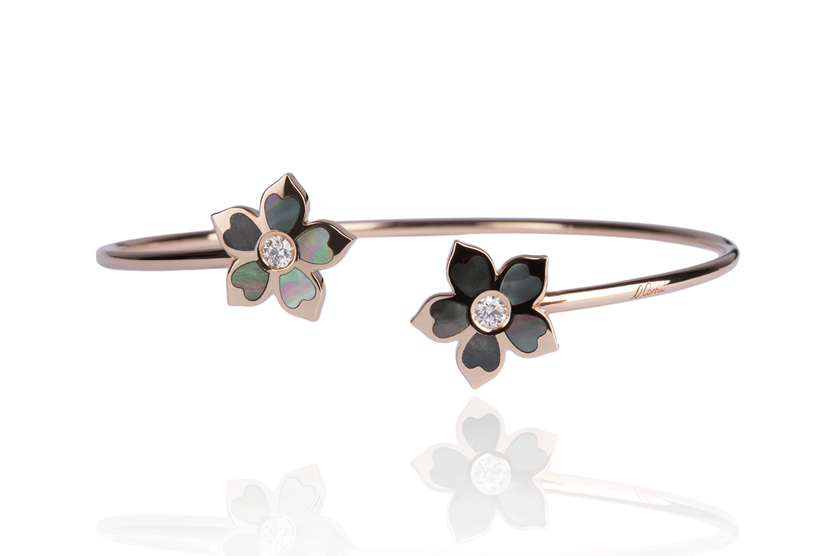  Bangle from the Vanilla Collection, rose gold and diamonds