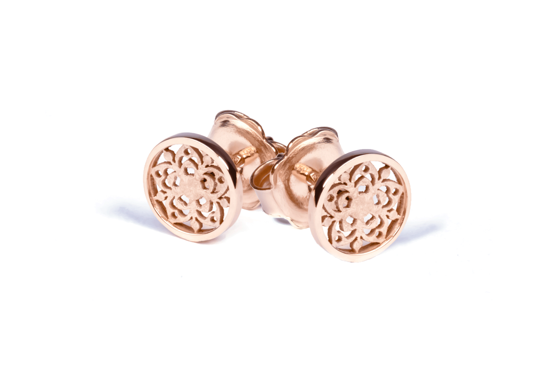  Earrings from the Anis Flower collection, red gold