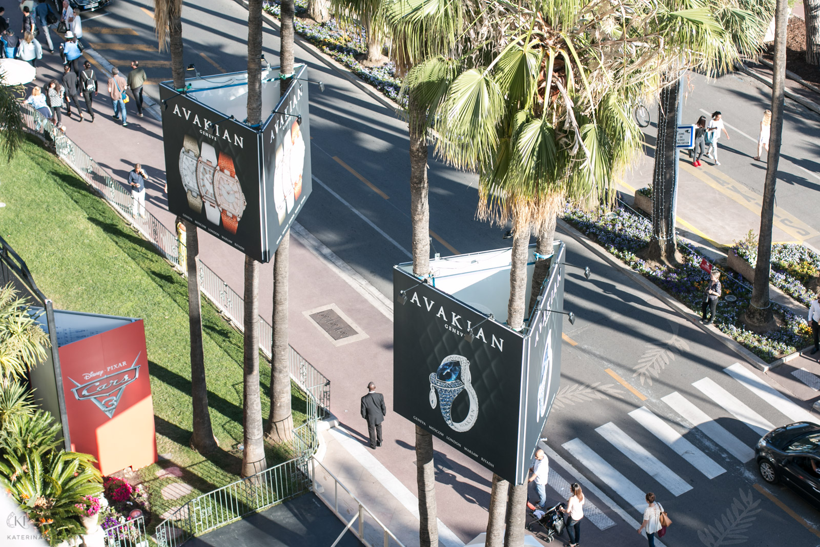 View from the balcony of AVAKIAN salon at Carlton