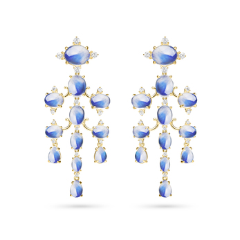 Tiered Chandelier moonstone earrings