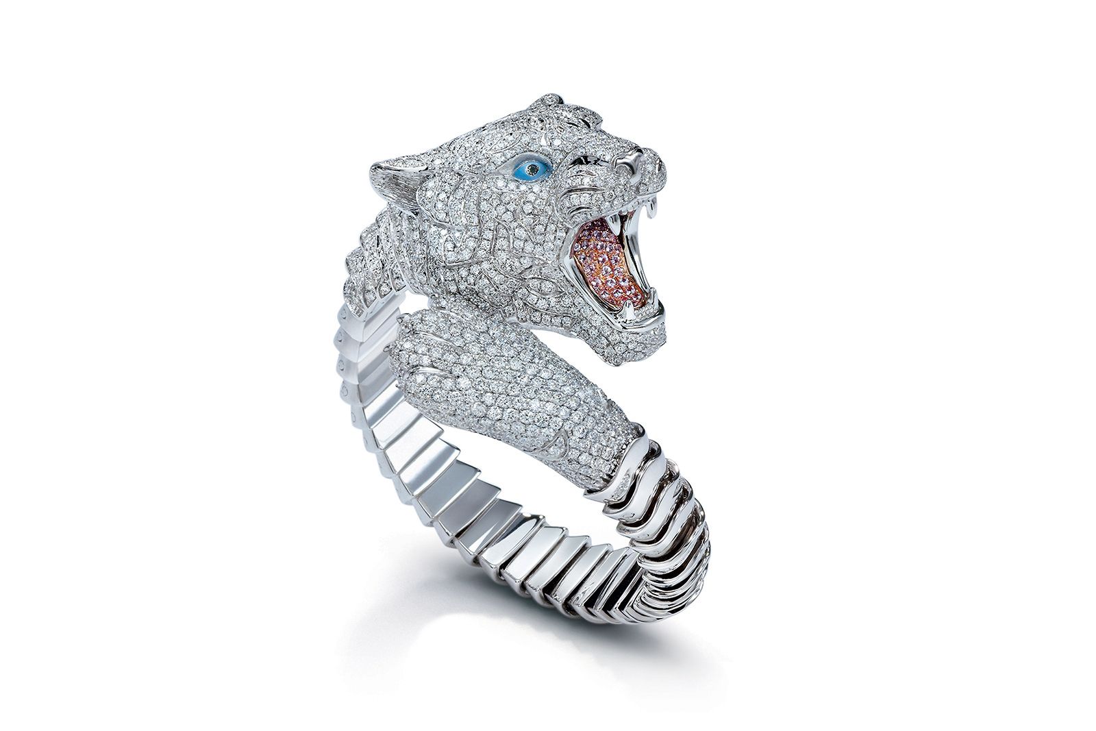 Gold Diamond Cut Tiger Ring (Large) | Tiger Rings