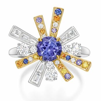 Winston Light Sparks ring with tanzanite from the Winston With Love Collection