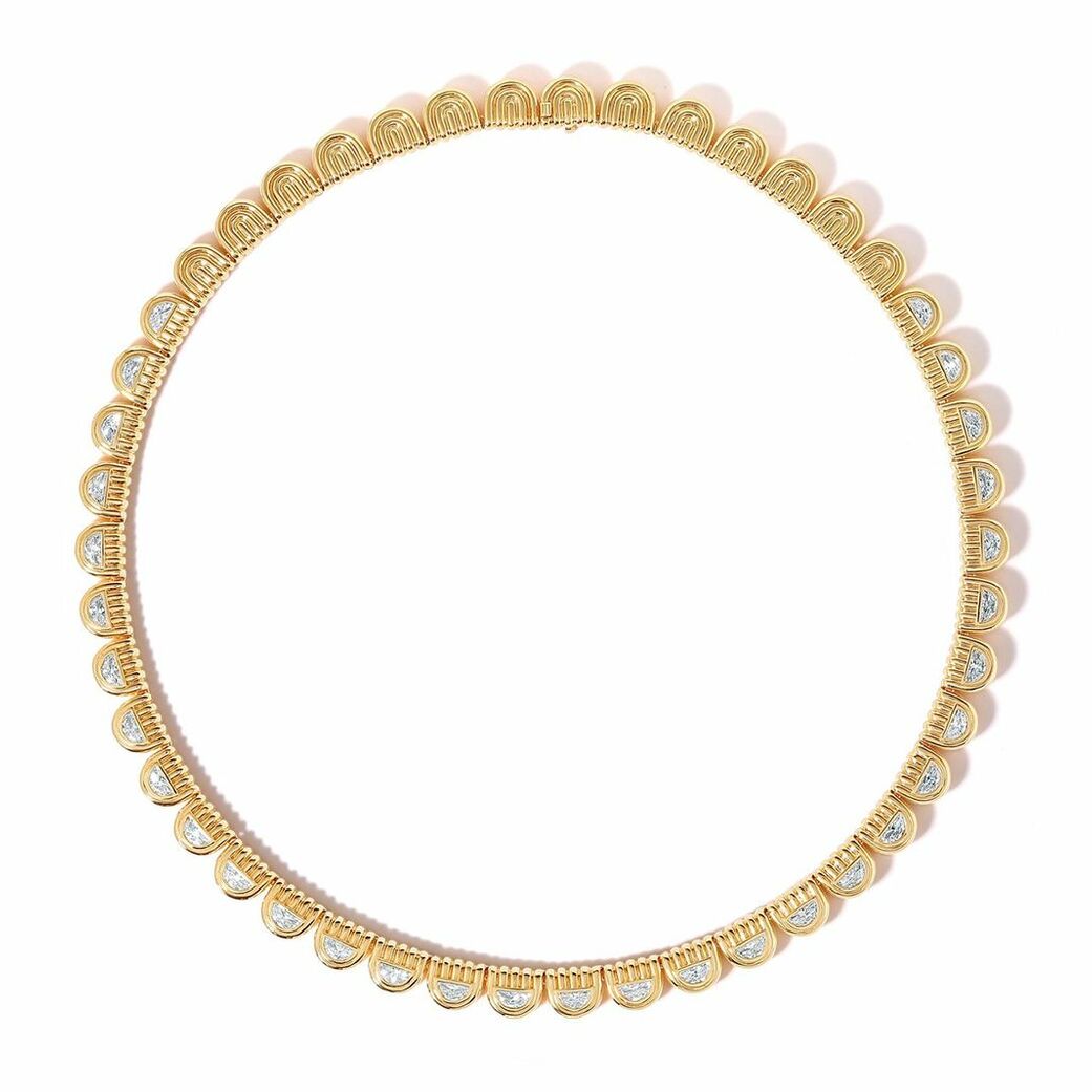 Arcane Marmara diamond necklace in 18k yellow gold 