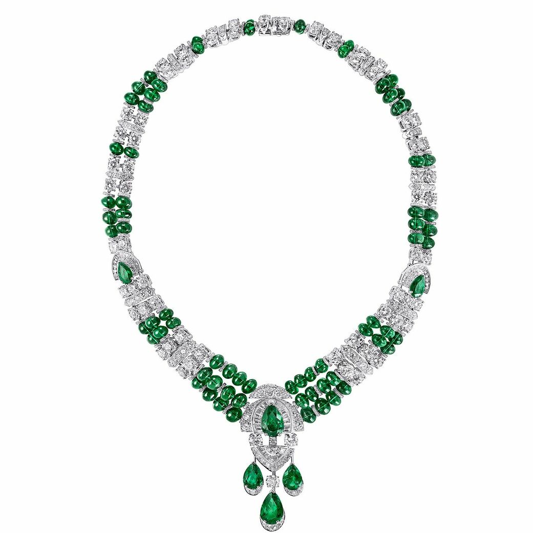 Graffabulous emerald and diamond necklace 