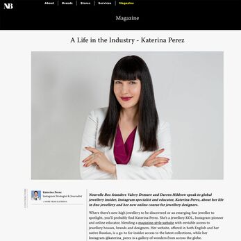 A Life in the Industry - Katerina Perez - an article by Valery Demure and Daren Hildrow
