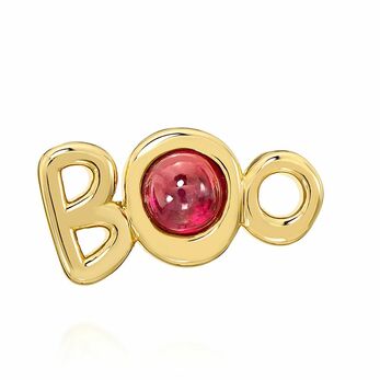 Boo single earring in yellow gold and ruby