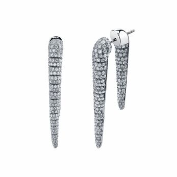 Lizzy earrings in white gold and diamond