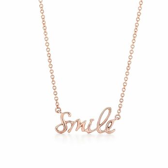 Paloma's Graffiti Smile pendant in rose gold 