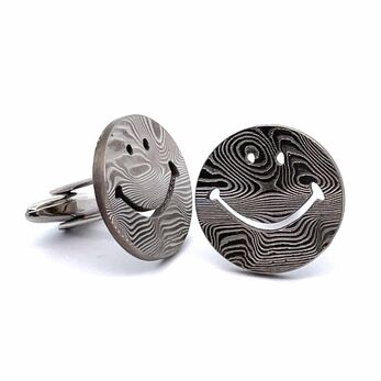 Cufflinks in rhodium 