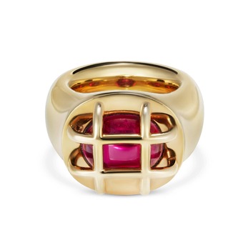 Gold and ruby ring