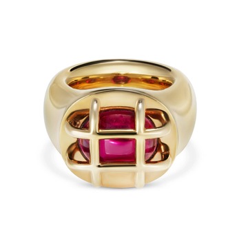 Gold and ruby ring