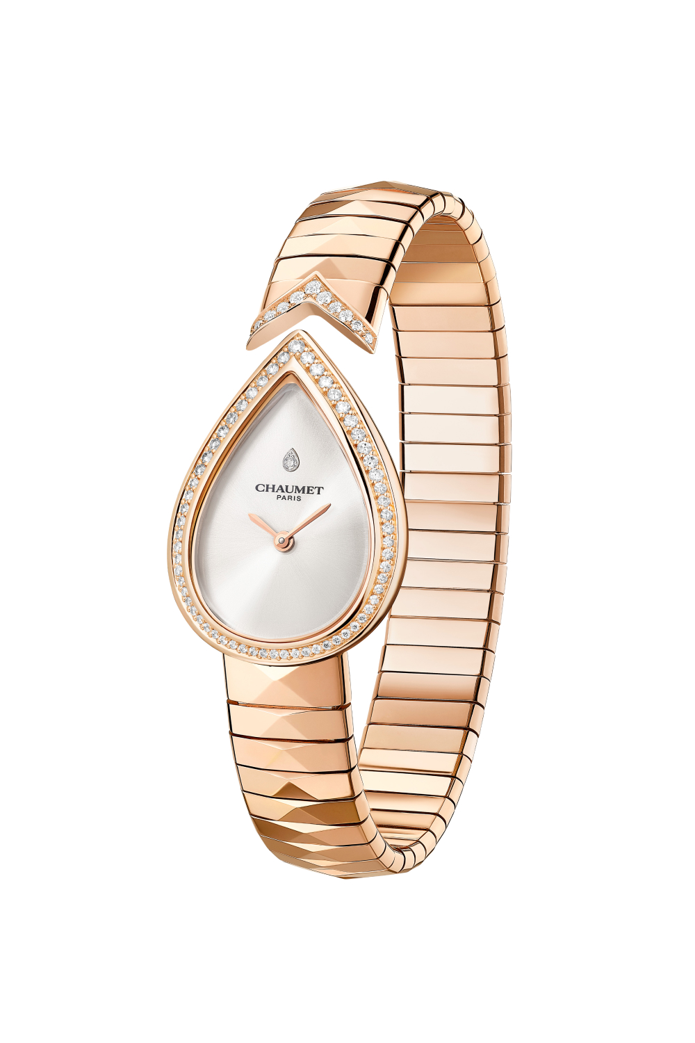Joséphine Aigrette watch with a mother-of-pearl dial in rose gold