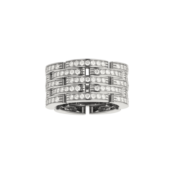 Кольцо Cartier 'Maillon Panthère' из 18К белого золота с 1.26ct бриллиантов