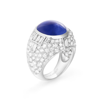 Boucheron star sapphire and diamond ring