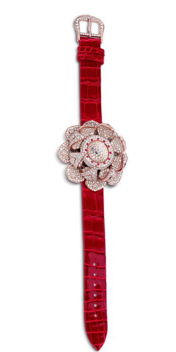 Glenn Spiro 'Reveal' watch in diamonds and rubies